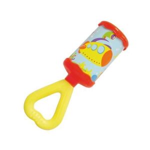 Imagine Jucarie zornaitoare bebelusi Lorelli Cylinder, cu maner, 3 luni+, Rosu
