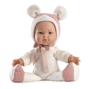 Imagine Papusa bebelus fetita Guca Mimi, 36 cm, corp moale textil, usoara, potrivita pentru copii mici