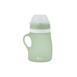 Imagine Sticla ergonomica din silicon Babymoov A005011, 150 ml, Verde