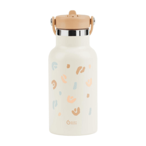 Imagine Sticla termoizolanta din inox Babymoov Little Explorer Animal Print Ivory, 350 ml
