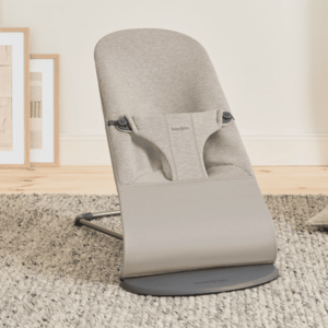 Imagine Balansoar BabyBjorn Bliss Sand Grey, 3D Jersey, 0 - 2 ani, Gri