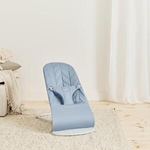 Imagine Balansoar BabyBjorn Bliss Blue cu aspect delicat de petala, tesatura matlasata, 0 - 2 ani