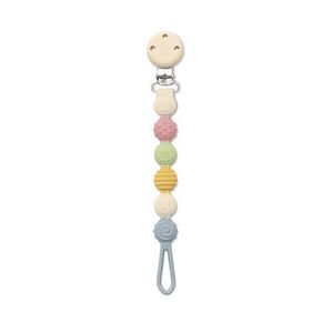 Imagine Lant pentru suzeta din silicon, clips de prindere, BPA Free, Lorelli Blue Mix