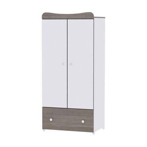 Imagine Dulap garderoba Lorelli Exclusive White & Coffee, 80x57x178 cm, 2 usi
