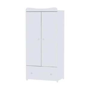Imagine Dulap garderoba Lorelli Exclusive, 80x57x178 cm, 2 usi, Alb