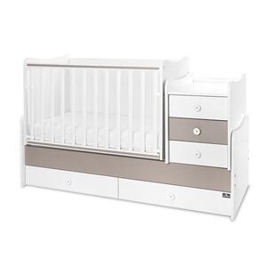 Imagine Mobilier Lorelli Maxi Plus, 70x160 cm, transformabil (Alb/Maro)