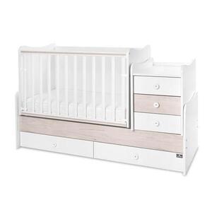 Imagine Mobilier multifunctional Lorelli Maxi Plus Trio White Light Oak, 70 x 160 cm, transformabil