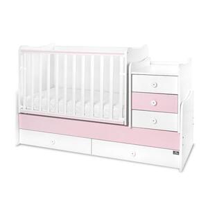 Imagine Mobilier multifunctional Lorelli Maxi Plus Trio White Orchid Pink, 70 x 160 cm, transformabil
