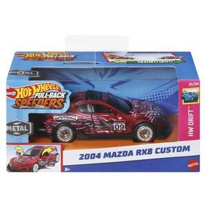 Imagine Masinuta Hot Wheels Pull Back - Mazda 2004 Rx8 Custom, 1: 43