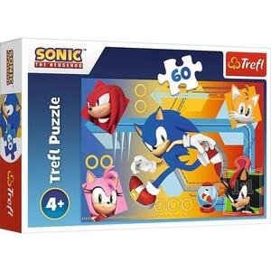 Imagine Puzzle Trefl Sonic In actiune, 60 piese