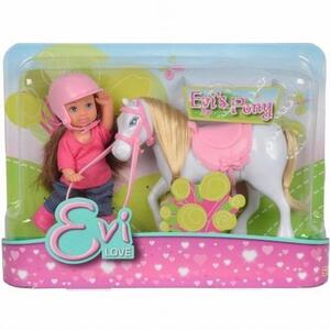 Imagine Set de joaca Evi Love - Ponei alb, 12 cm