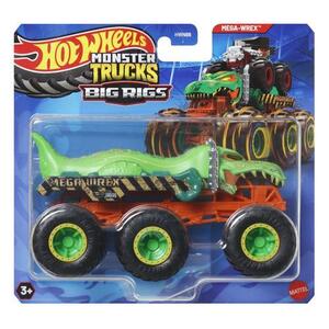 Imagine Masinuta metalica Hot Wheels Monster Truck Big Rigs, Mega-Wrex, cu 6 roti, 1: 64