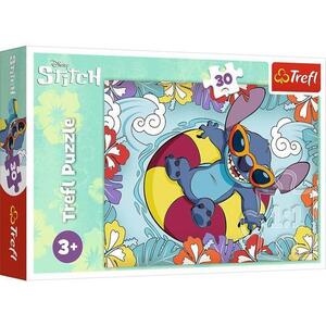 Imagine Puzzle Trefl Disney Stitch, In Vacanta, 30 piese