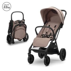 Imagine Carucior pentru copii Lorelli Nuvella, pliere cu o mana, spatar reglabil multipozitie, copertina extensibila, 0-48 luni, pana la 22 kg, Bej