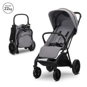 Imagine Carucior pentru copii Lorelli Nuvella, pliere cu o mana, spatar reglabil multipozitie, copertina extensibila, 0-48 luni, pana la 22 kg, Gri