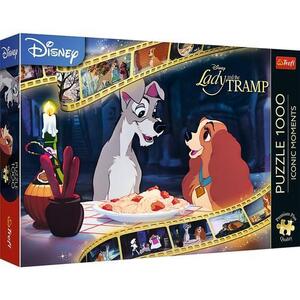 Imagine Puzzle Trefl Premium Plus - Disney, Doamna Si Vagabondul, 1000 piese