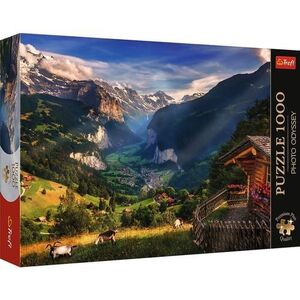 Imagine Puzzle Trefl 1000 piese - Photo Odyssey - Valea Lauterbrunnen, Elvetia