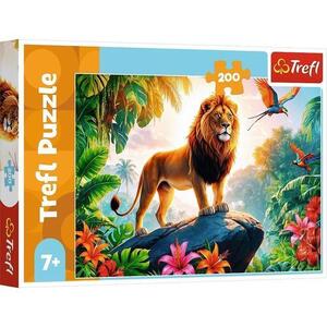 Imagine Puzzle 200 elemente, Krol Dzungli, leu, 7-10 ani