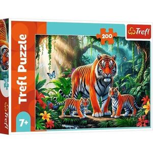Imagine Puzzle pentru copii Trefl din 200 piese- Obiceiurile tigrilor