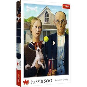 Imagine Puzzle Trefl - American Gothic, 500 piese