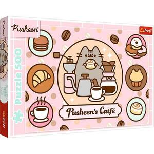 Imagine Puzzle Trefl din 500 piese - Cafeneaua lui Pusheen