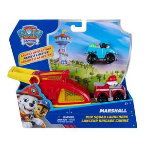 Imagine Set 2 masinute Paw Patrol Pup Squad Launchers, Marshall, cu lansator