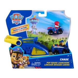 Imagine Set 2 masinute Paw Patrol Pup Squad Launchers, Chase, cu lansator