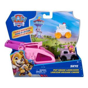 Imagine Set 2 masinute Paw Patrol Pup Squad Launchers, Skye, cu lansator