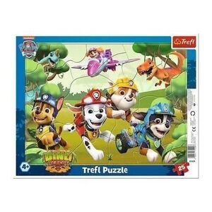 Imagine Puzzle in rama Trefl din 25 piese - Trucuri uimitoare pentru caini