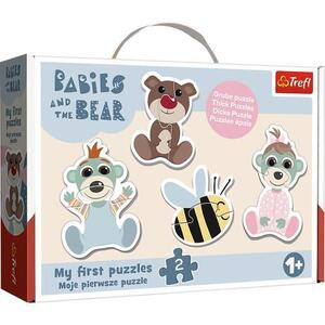 Imagine Puzzle Trefl Baby Clasic Bebelusi si Ursulet