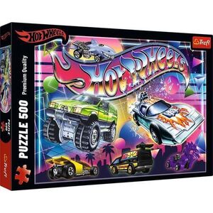 Imagine Puzzle Trefl Hot Wheels Anii 80, 500 de piese