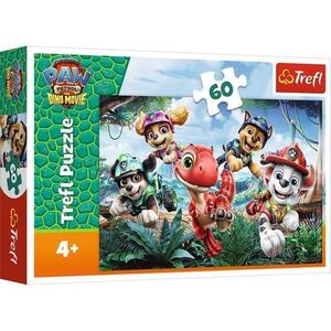 Imagine Puzzle Trefl Patrula Catelusilor Dinozauri la salvare, 60 de piese
