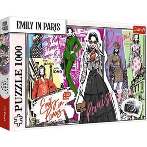 Imagine Puzzle Trefl Emily la Paris Inspiratie in Moda, 1000 de piese