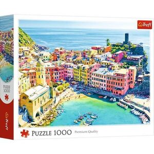 Imagine Puzzle Trefl Orasul Pitoresc Vernazza Liguria Italia, 1000 de piese