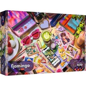 Imagine Puzzle Trefl Flamingo Mica Mea Lume, 600 de piese