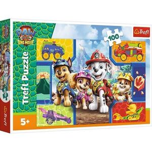 Imagine Puzzle Trefl Patrula Catelusilor Catei si Dinozauri, 100 de piese