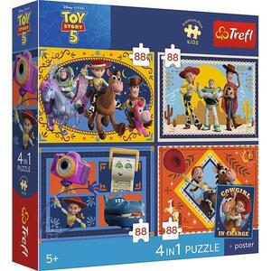 Imagine Puzzle Trefl 4in1 Premium Plus Kids Toy Story 5, poster inclus