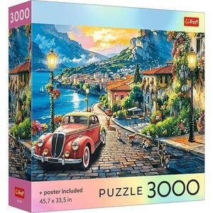Imagine Puzzle Trefl Colectia SUA Oras Italian pe Malul Lacului, poster inclus, 3000 de piese