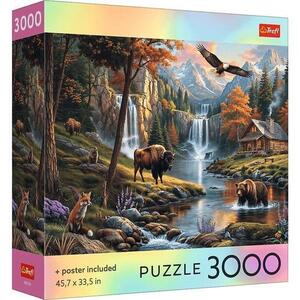 Imagine Puzzle Trefl Colectia SUA Natura Salbatica, poster inclus, 3000 de piese