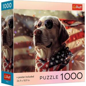 Imagine Puzzle Trefl Colectia SUA Caine American, Poster Inclus, 1000 de piese