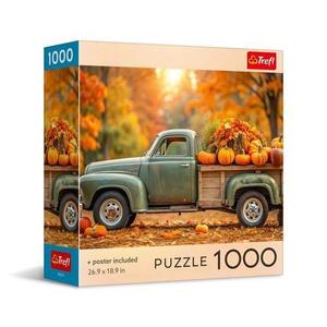 Imagine Puzzle Trefl Colectia SUA Camion de Toamna, Poster Inclus, 1000 de piese