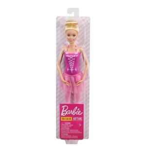 Imagine Papusa Barbie Balerina Blonda cu costum roz