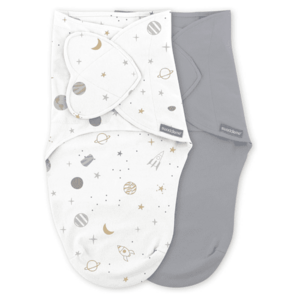 Imagine Set 2 sisteme de infasare Ingenuity Swaddle Me 0-3 luni, colectia Monogram Sunset Space
