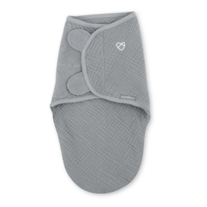 Imagine Sistem de infasare Ingenuity Swaddle Me 0-3 luni, muselina, colectia Original Granite