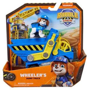 Imagine Set figurina cu vehicul Paw Patrol - Rubble Crew, Wheeler