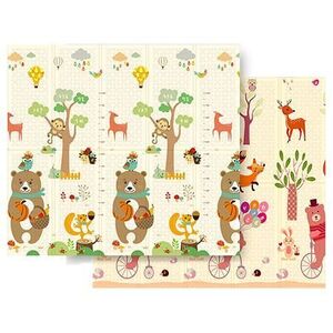 Imagine Covoras de joaca bebelusi Rebel RBY-2200-3, Animale, 200 x 180 cm, Multicolor