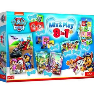 Imagine Set 8 jocuri Trefl Paw Patrol, 1-4 jucatori, +3 ani, lb. romana