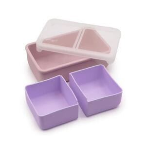 Imagine Cutie pranz bento cu compartimente detasabile MELII, 1300ml, Roz