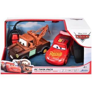 Imagine Masinuta Disney Cars - RC Single Drive Twin Pack, Lightning McQueen & Mater, 1: 32