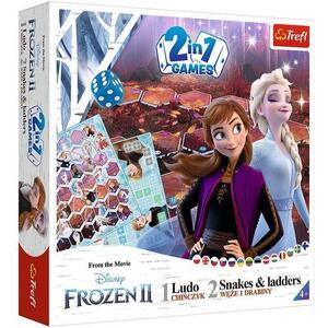 Imagine Joc Trefl 2 in 1 Disney Frozen II Ludo si serpisori cu scari